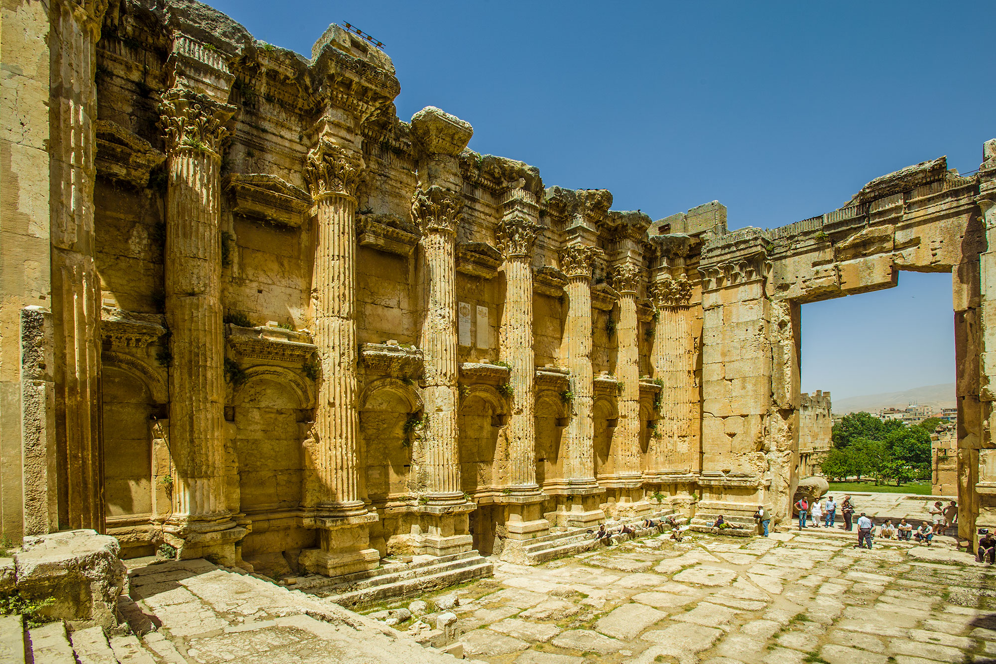 The Temple of Bacchus at Baalbek - Inside